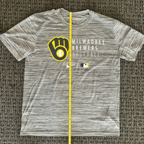 Nike Dri-FIT Velocity Practice (MLB Milwaukee Brewers) | Mens Size L - Picture 8 of 9